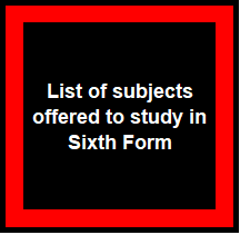 Sixth form sujects to study