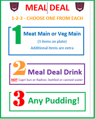 Meal deal meat veg