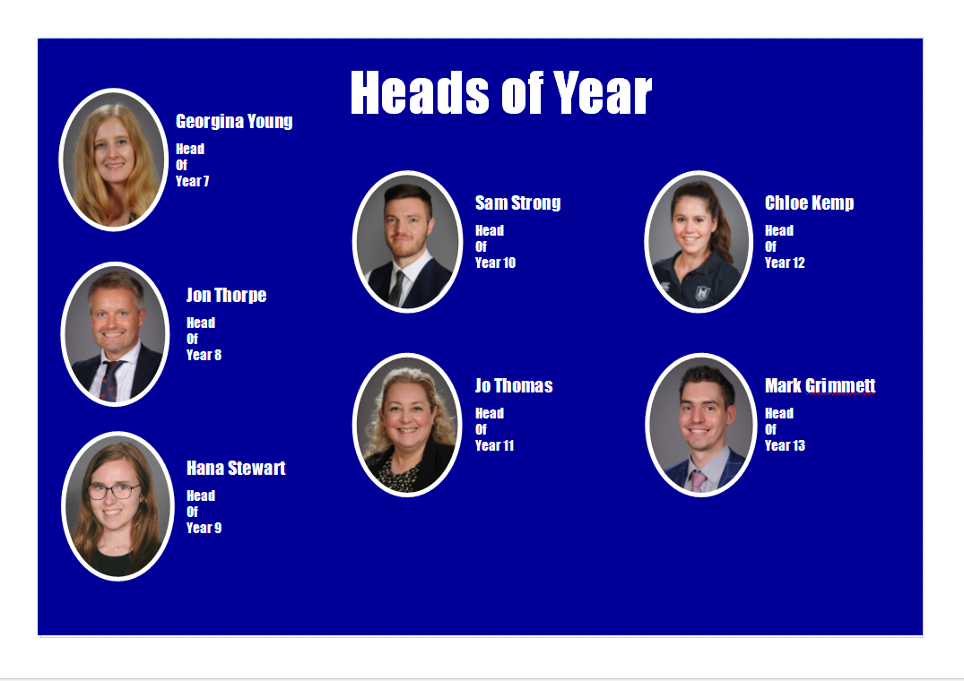 Heads of Year