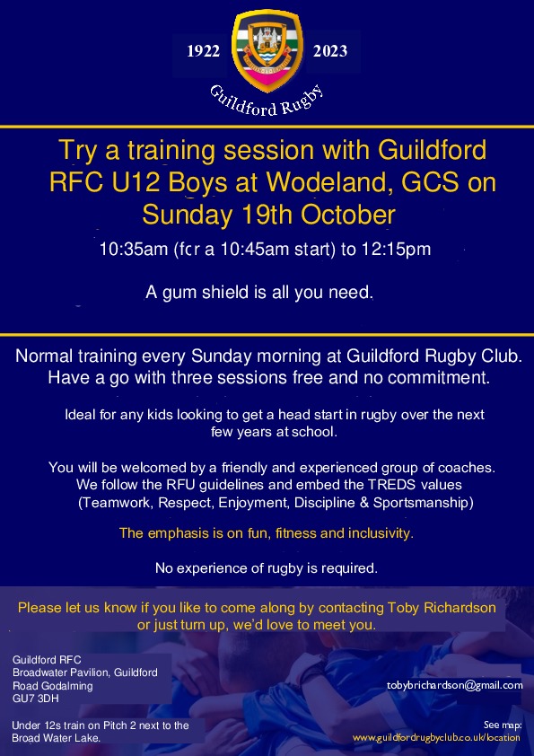 U12s flyer